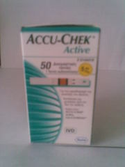 Тестовые полоски для глюкометров Accu-Chek Active 50 шт.