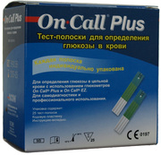 Тест-полоски On-Call™ Plus,  25шт. (США) 