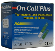 Тест-полоски On-Call™ Plus,  50шт. (США)